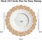 100 Pcs Paper Doilies for Table, Round Paper Placemats Disposable for Tableware Decor, 13.5 Inches Lace Place Mats for Birthday Wedding Banquet Party-01